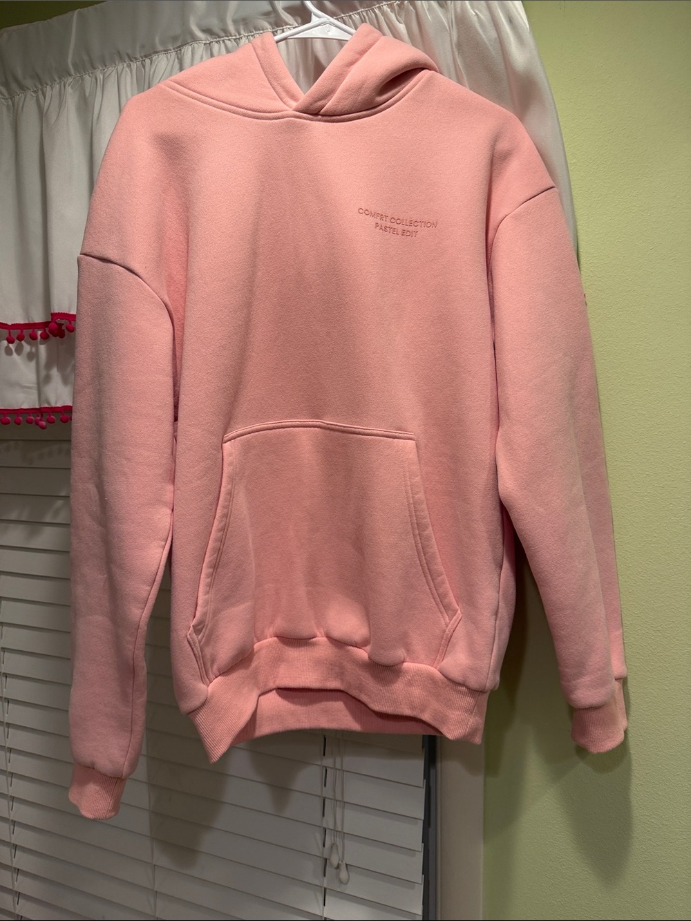 Comfrt Pastel Edit Pink Hoodie Sweatershirt